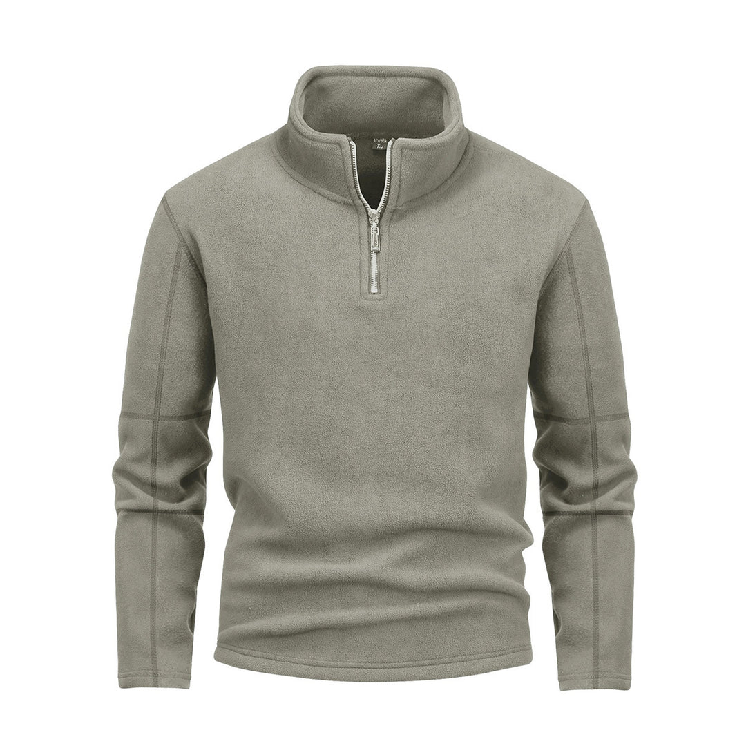 Herren nan Fleece-Halbzip-Pullover mit Stehkragen und flauschiger Mikrofleece-Qualität Shop Nory