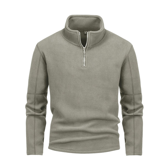 Herren nan Fleece-Halbzip-Pullover mit Stehkragen und flauschiger Mikrofleece-Qualität Shop Nory
