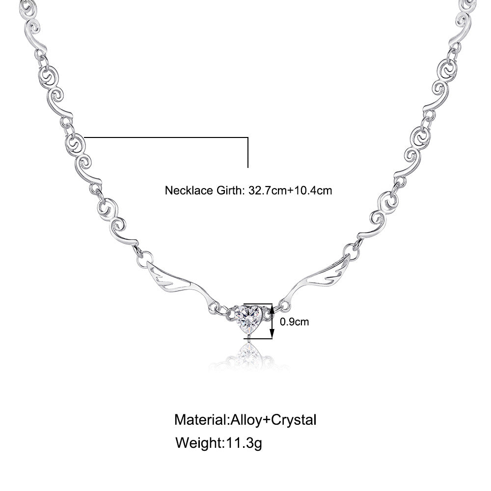 Damen Choker-Halskette mit funkelndem Schmetterlingsanhänger Shop Nory