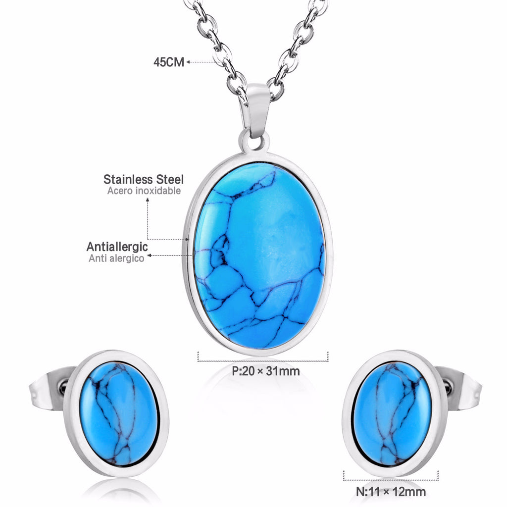 Damen Schmuckset mit herzförmigem Anhänger und edlen Zirkonia Shop Nory