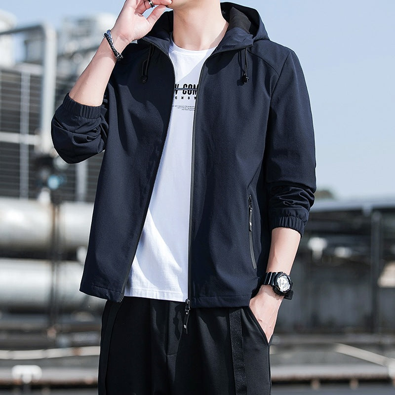 Herren Leichte Sportjacke mit Kapuze Shop Nory