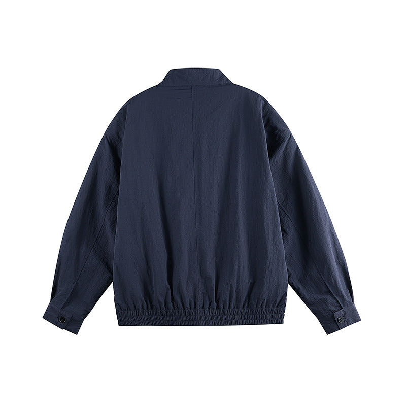 Herren Leichter Nylon-Blouson im Boxy-Cut mit Stehkragen und aufgesetzten Klappentaschen Shop Nory