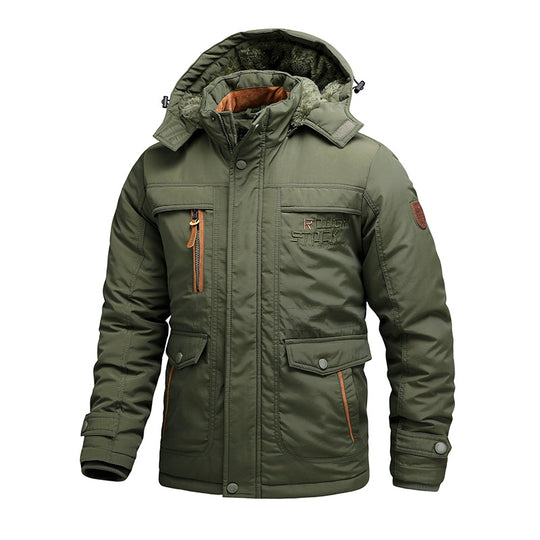 Herren Thermo-Outdoorparka mit abnehmbarer Kapuze und multifunktionalen Taschen Shop Nory