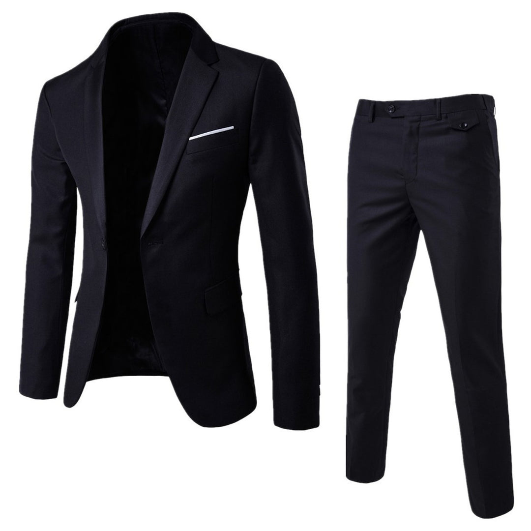 Herren Zweiteiliger Slim-Fit Anzugset mit tailliertem Sakko und schmaler Anzughose Shop Nory