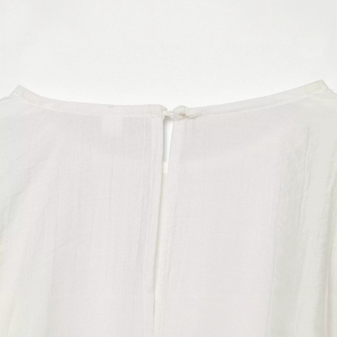 Damen Oversize-Bluse mit Ballonärmeln, Rundhalsausschnitt und weicher Viskosequalität Shop Nory