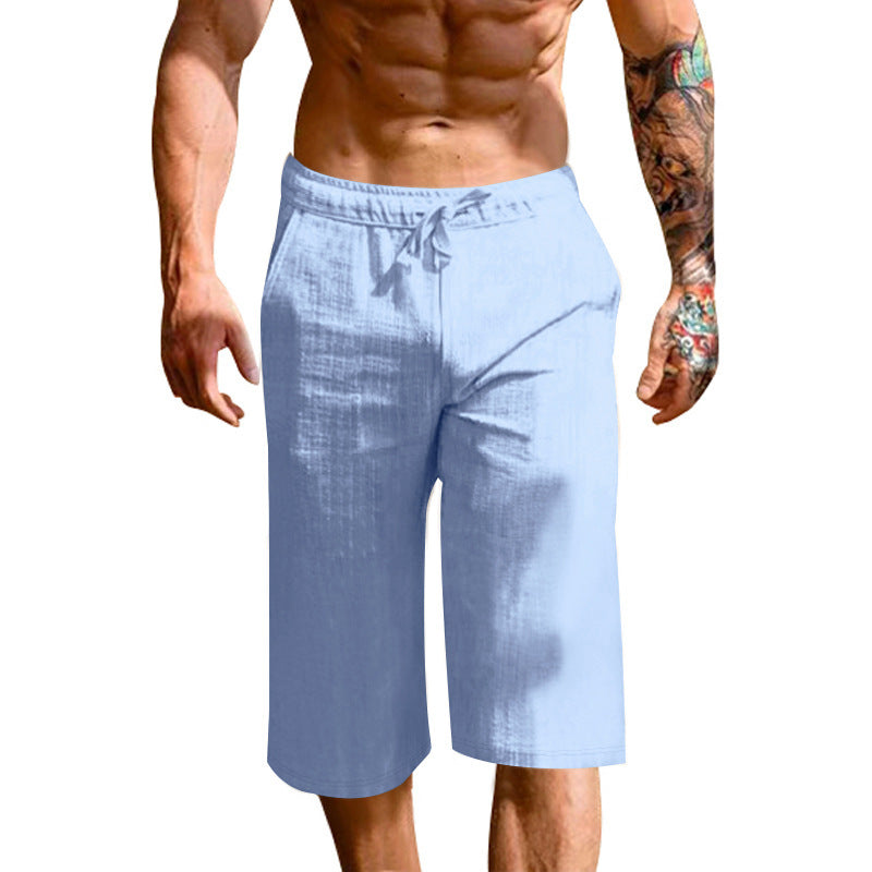 Herren bequeme Sport-Shorts mit elastischem Bund und verstellbarem Kordelzug Shopnory