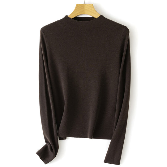 Damen Feinstrick-Pullover mit kurzem Stehkragen und schmaler Silhouette Shop Nory