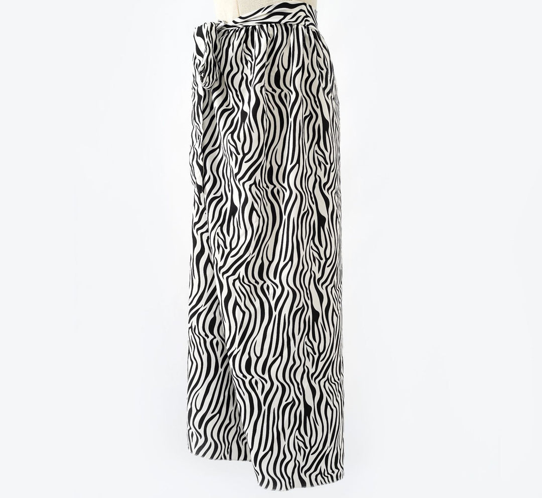 Damen Maxirock mit Wickelband und leichter Crêpe-Qualität Shop Nory