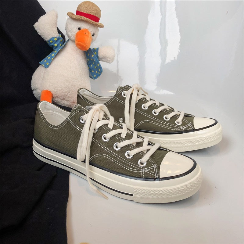 Damen Leichte Canvas-Sneaker mit rutschfester Sohle
