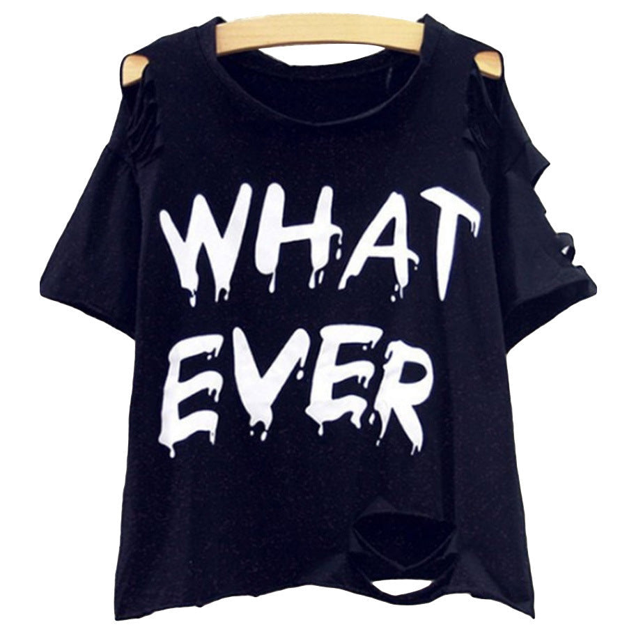Damen Trendiges Oversized T-Shirt mit raffinierten Cut-Out-Ärmeln Shopnory