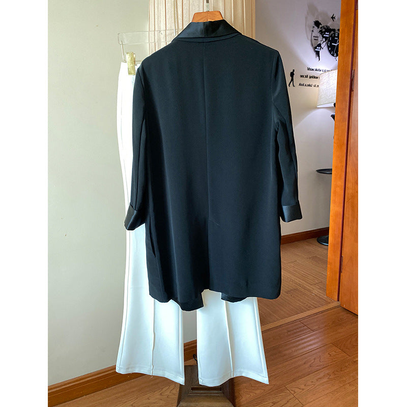 Damen Eleganter Smoking-Blazer Shop Nory
