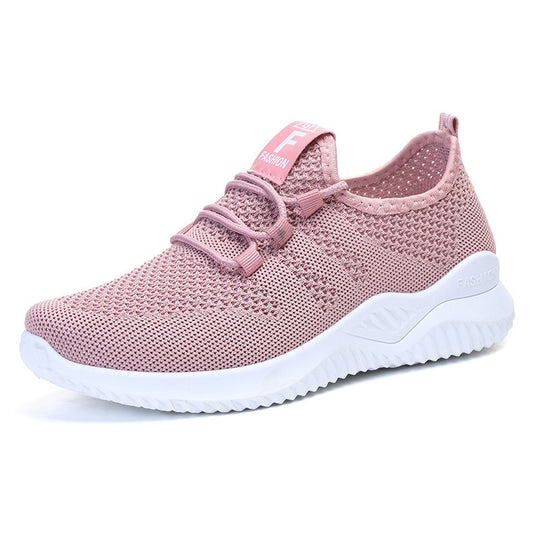 Damen nan ultraleichter 3D-Strick Slip-On Sneaker mit elastischer Schnürung, Zuglasche und dämpfender EVA-Mittelsohle Shop Nory