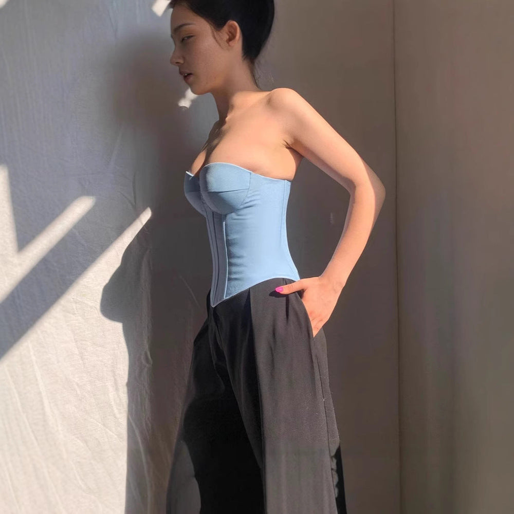 Damen Korsettoberteil mit verstärktem Bustier