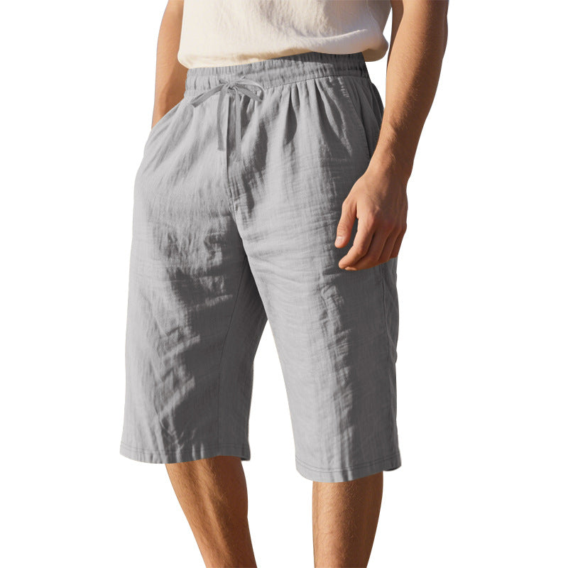 Herren leichte Freizeithose mit elastischem Bund und praktischen Taschen