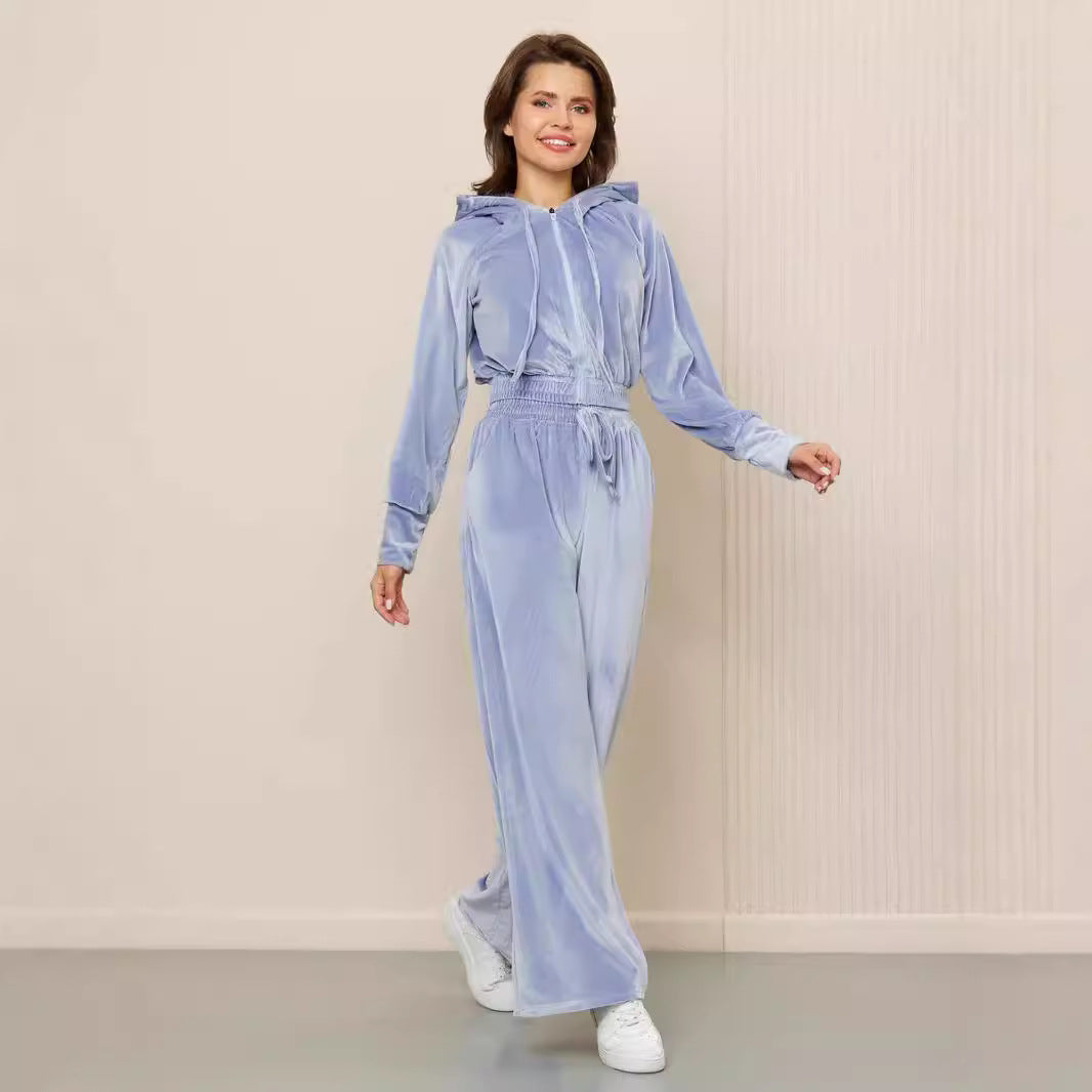 Damen Sportliches Fleece-Lounge-Set Shop Nory