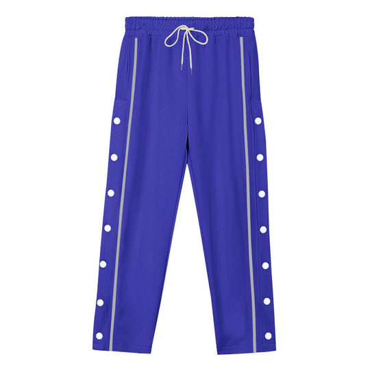Herren Sportliche Snap-Trackhose mit seitlichen Druckknopfleisten und Tunnelzug Shop Nory