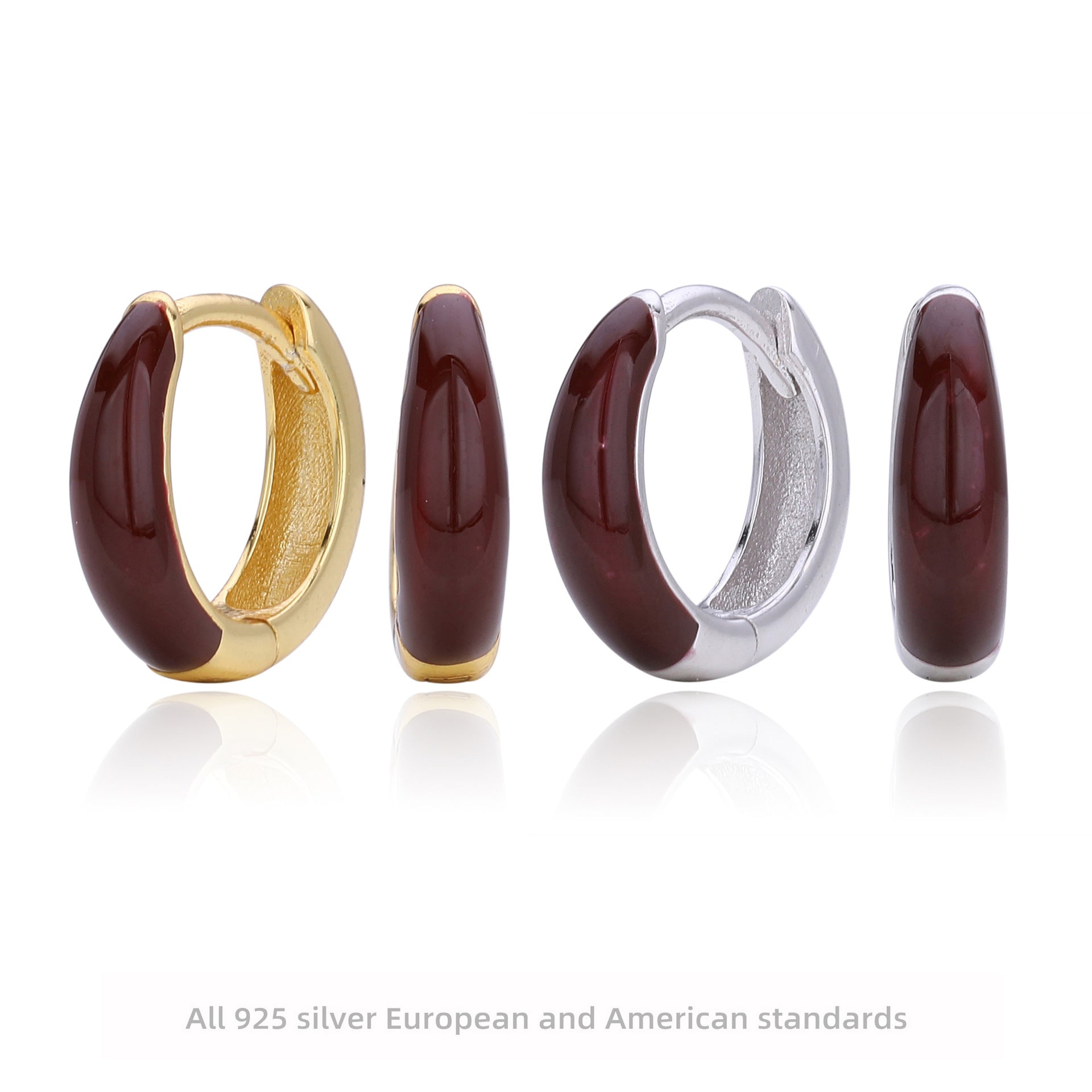 Damen Schmuck-Creolen aus hochwertigem 925 Sterling Silber mit elegantem Design Shop Nory