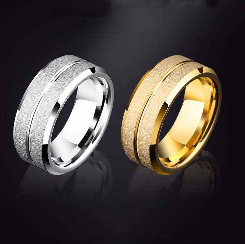 Herren Ring mit strukturierter Oberfläche und edlen Linien Shop Nory