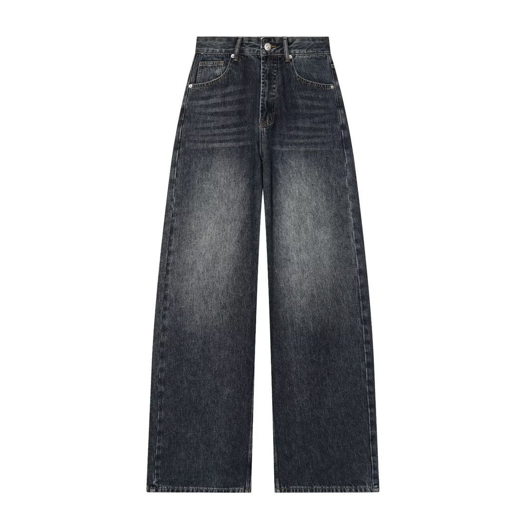 Damen Hochtaillierte Jeans mit weitem Bein und geradem Schnitt Shop Nory