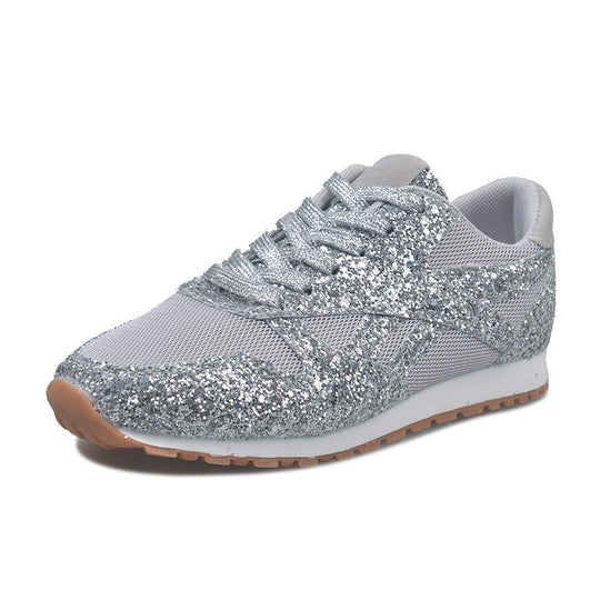 Damen Glitzer-Sneaker mit atmungsaktivem Mesh und profilierter Gummisohle Shop Nory