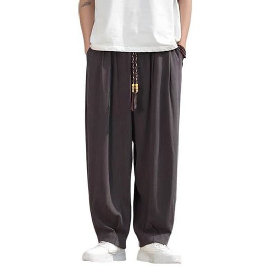 Herren Haremshose im Oversize-Baggy-Stil mit Kordelzug und elastischem Bund Shop Nory