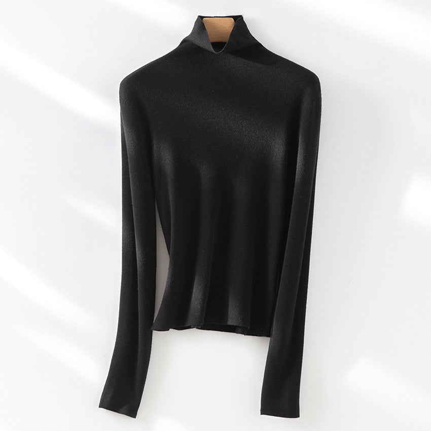 Damen Slim-Fit Feinstrick-Rollkragenpullover mit Stretch Shop Nory