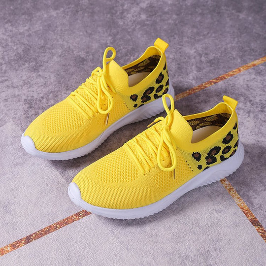 Damen Atmungsaktive Sneakers im modernen Leopardenmuster