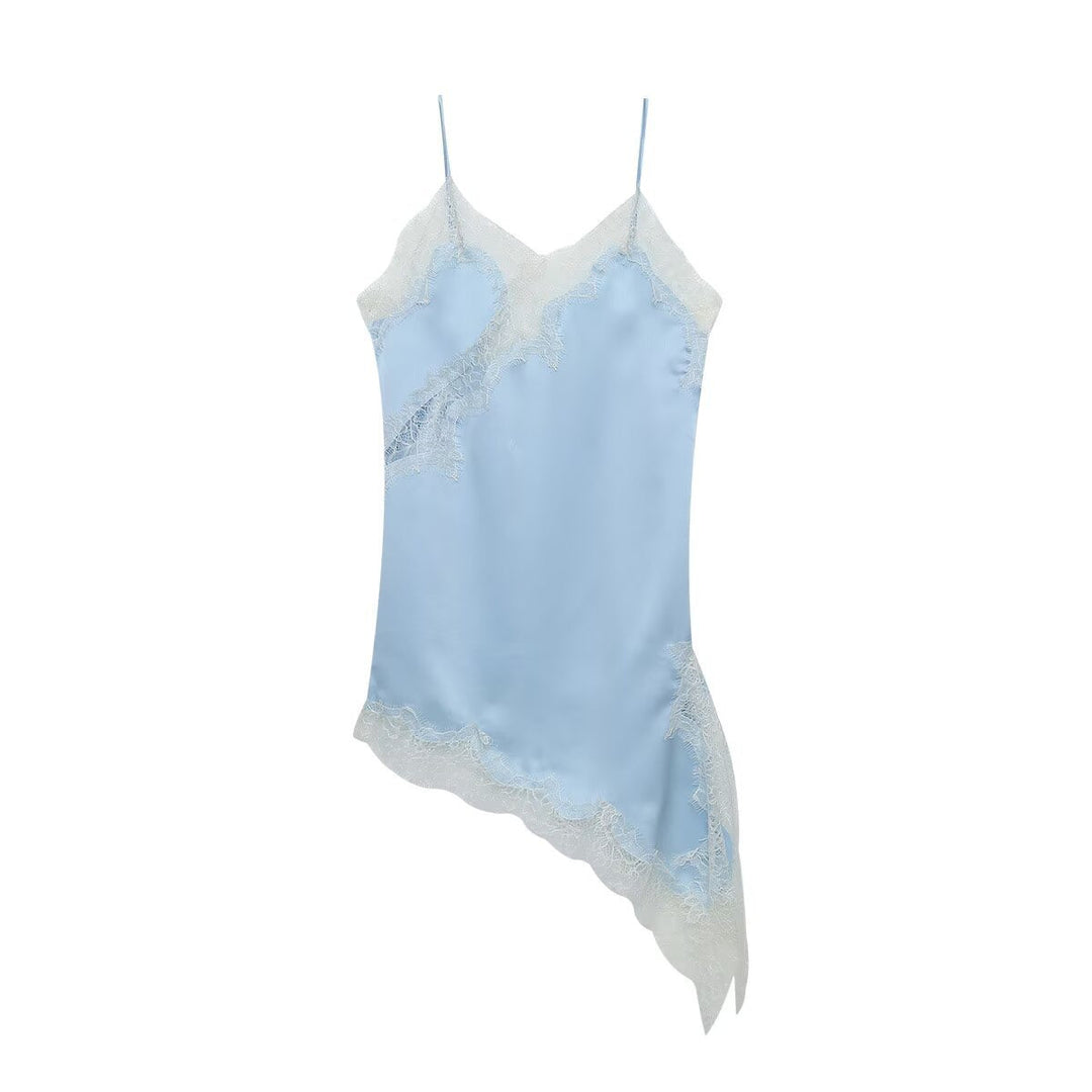 Damen asymmetrisches Spaghetti-Top