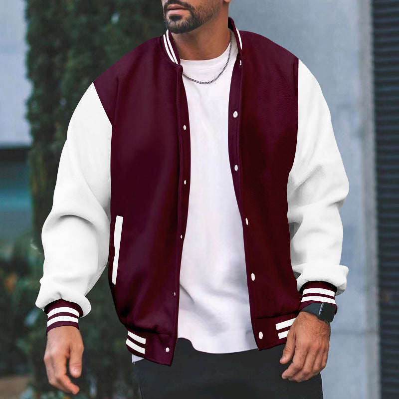 Herren Sportliche Collegejacke