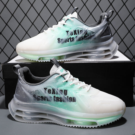 Herren Innovativer Laufsneaker mit sichtbarer Luftkissen-Zwischensohle und semi-transparenter TPU-Ummantelung Shopy Nory