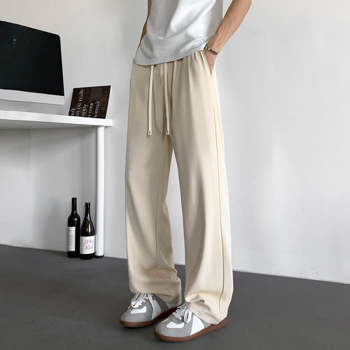 Herren Weite Relaxed-Fit Loungehose mit elastischem Bund und Tunnelzug Shop Nory