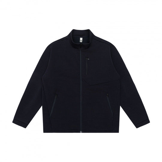 Unisex Boxy-Fleece-Zipjacke mit hohem Stehkragen, Brusttasche und verdecktem Frontreißverschluss Shop Nory