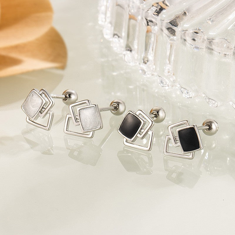 Damen Ohrstecker mit modernem geometrischem Design Shop Nory