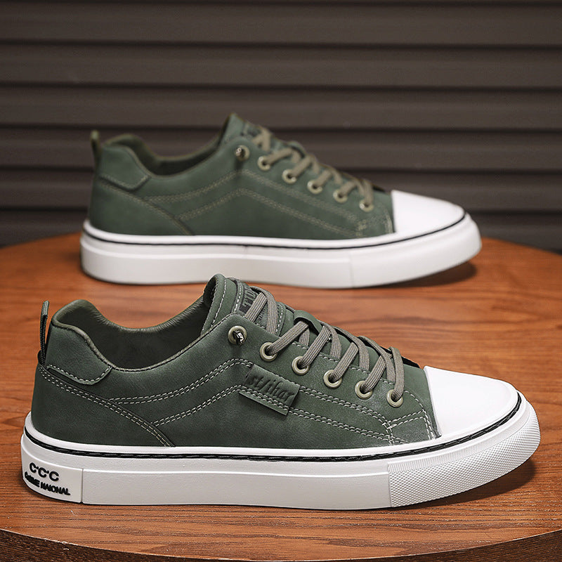Herren klassische Low-Top Sneaker im Canvas-Look mit verstärkter Zehenkappe und gepolstertem Komfortfußbett Shop Nory