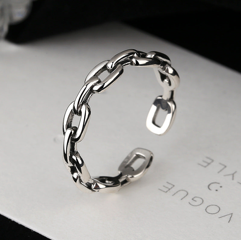 Damen Offener Ring mit stilvollem Kettendesign Shop Nory