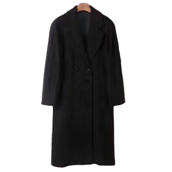 Damen Eleganter Doppeltbreasted Wollmantel Shop Nory