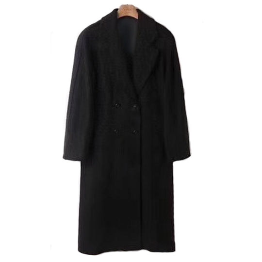 Damen Eleganter Doppeltbreasted Wollmantel Shop Nory