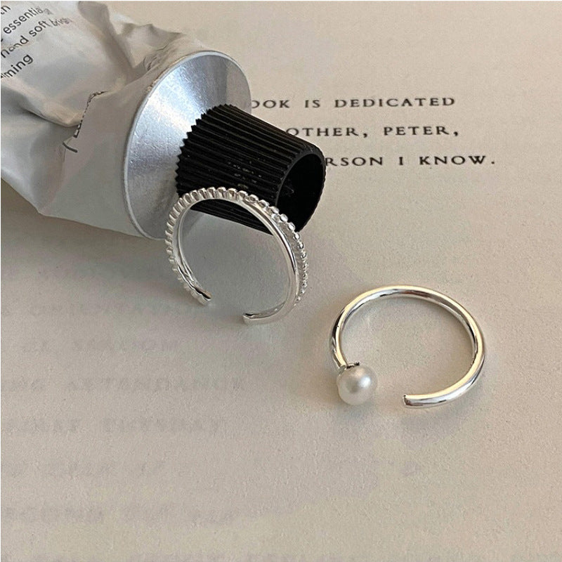 Damen Ring mit edler Perle und modernem Design Shop Nory