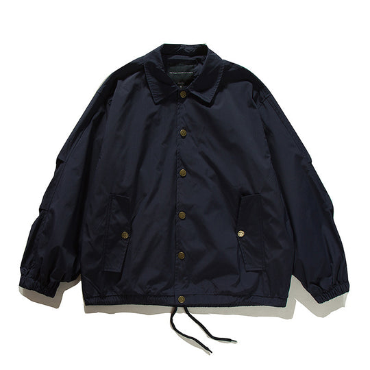 Unisex Boxy-Übergangsjacke im Bomberstil mit Tunnelzugsaum und Druckknopfleiste Shop Nory
