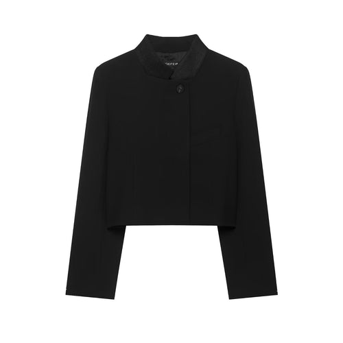 Damen Kurzblazer im Cropped‑Schnitt mit Stehkragen Shop Nory