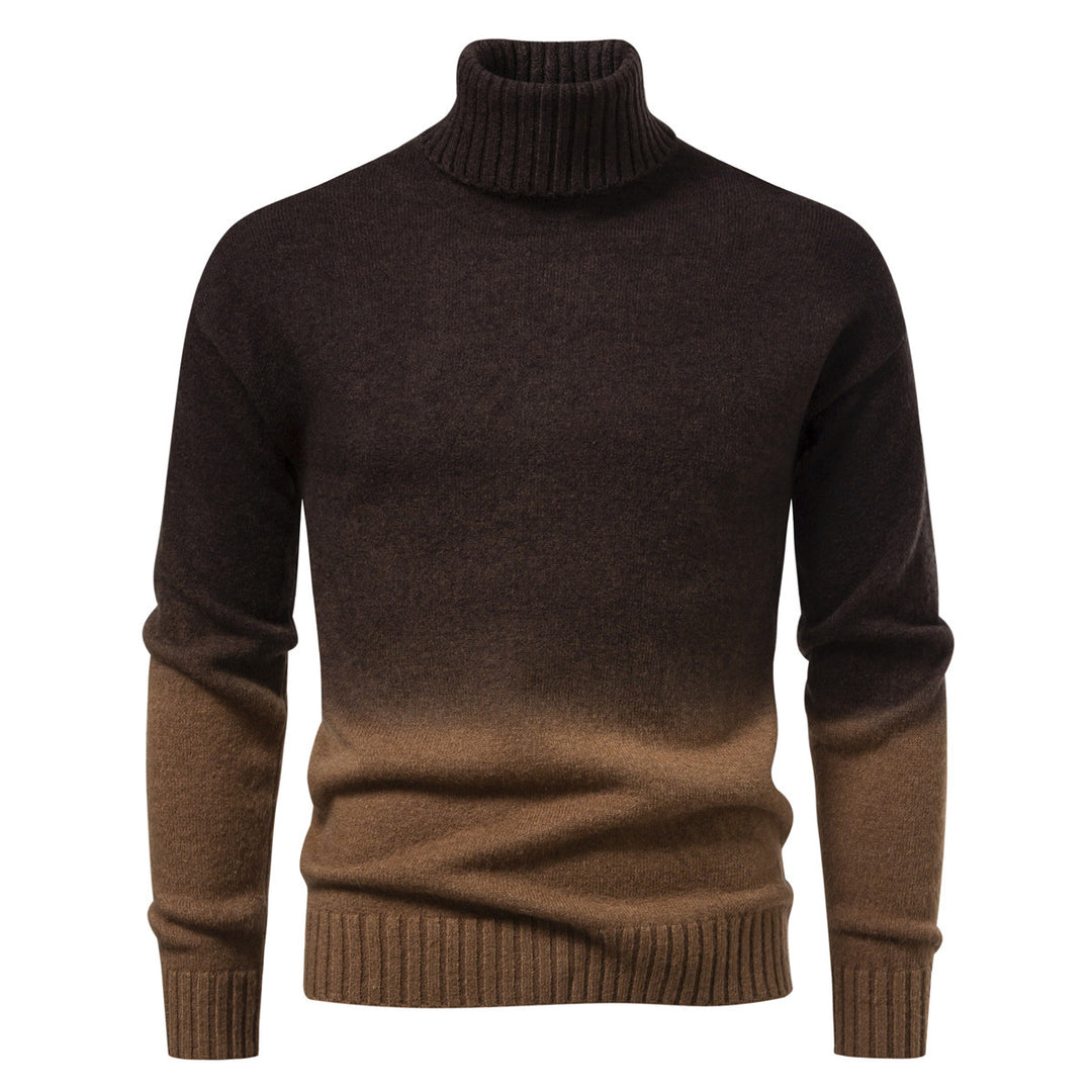 Herren Rollkragenpullover mit sanftem Farbverlauf und Feinstrick-Qualität Shop Nory