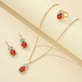 Damen Elegantes Schmuckset mit funkelnden Zirkonia-Steinen Shop Nory