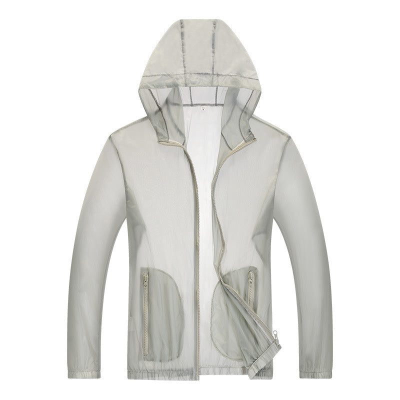 Herren ultraleichte Regenjacke mit verstellbarem Kapuzenbereich und reflektierenden Elementen ShopNory