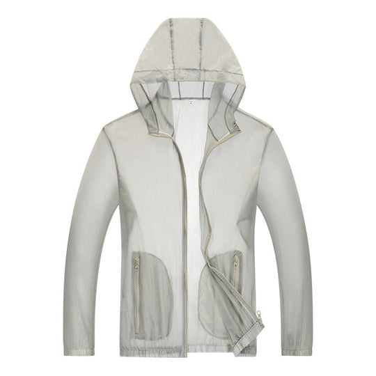 Herren ultraleichte Regenjacke mit verstellbarem Kapuzenbereich und reflektierenden Elementen ShopNory