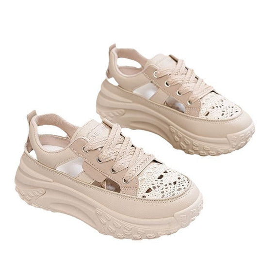 Damen Sportliche Sneaker mit luftiger Netzstruktur und extra hohem Komfort