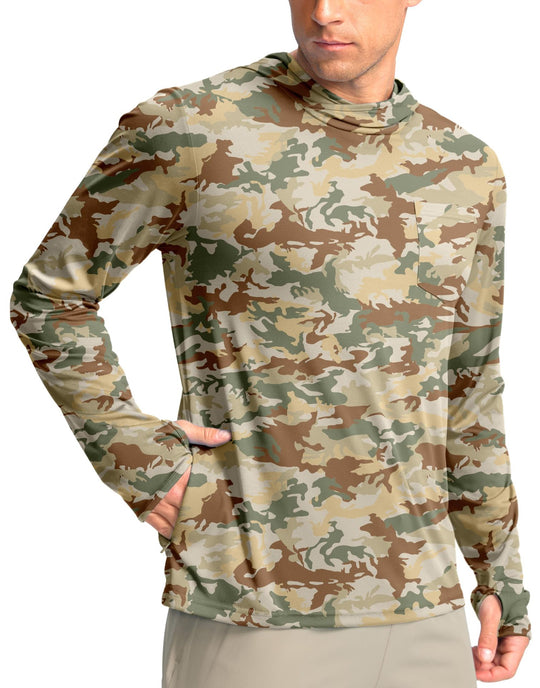 Herren Funktionsshirt mit Kapuze und Taschen
