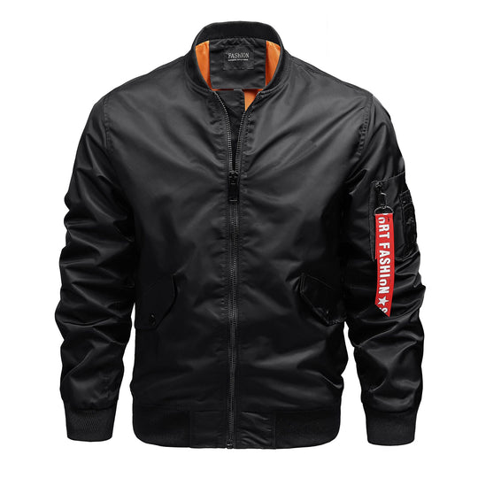 Herren Pilot‑Bomber mit Ärmel‑Organizer, Utility‑Taschen und Rippbündchen Shop Nory