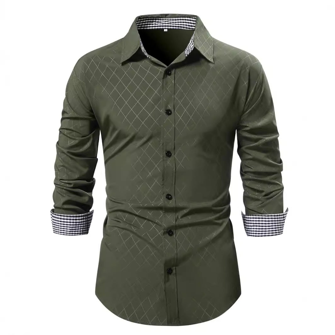 Herren Langarmhemd