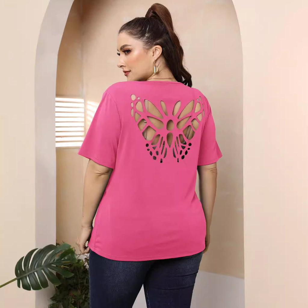 Damen modisches Basic T-Shirt