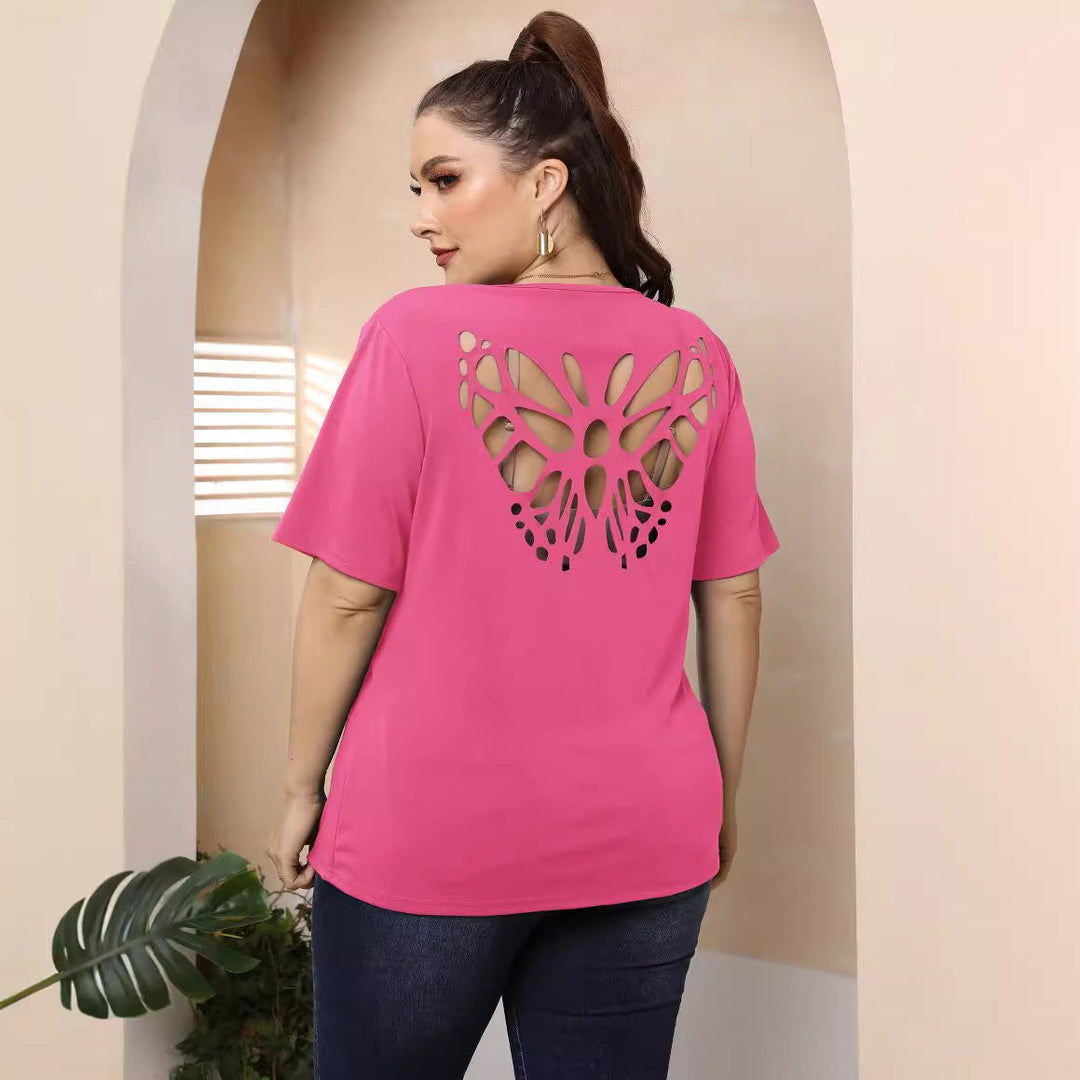 Damen modisches Basic T-Shirt